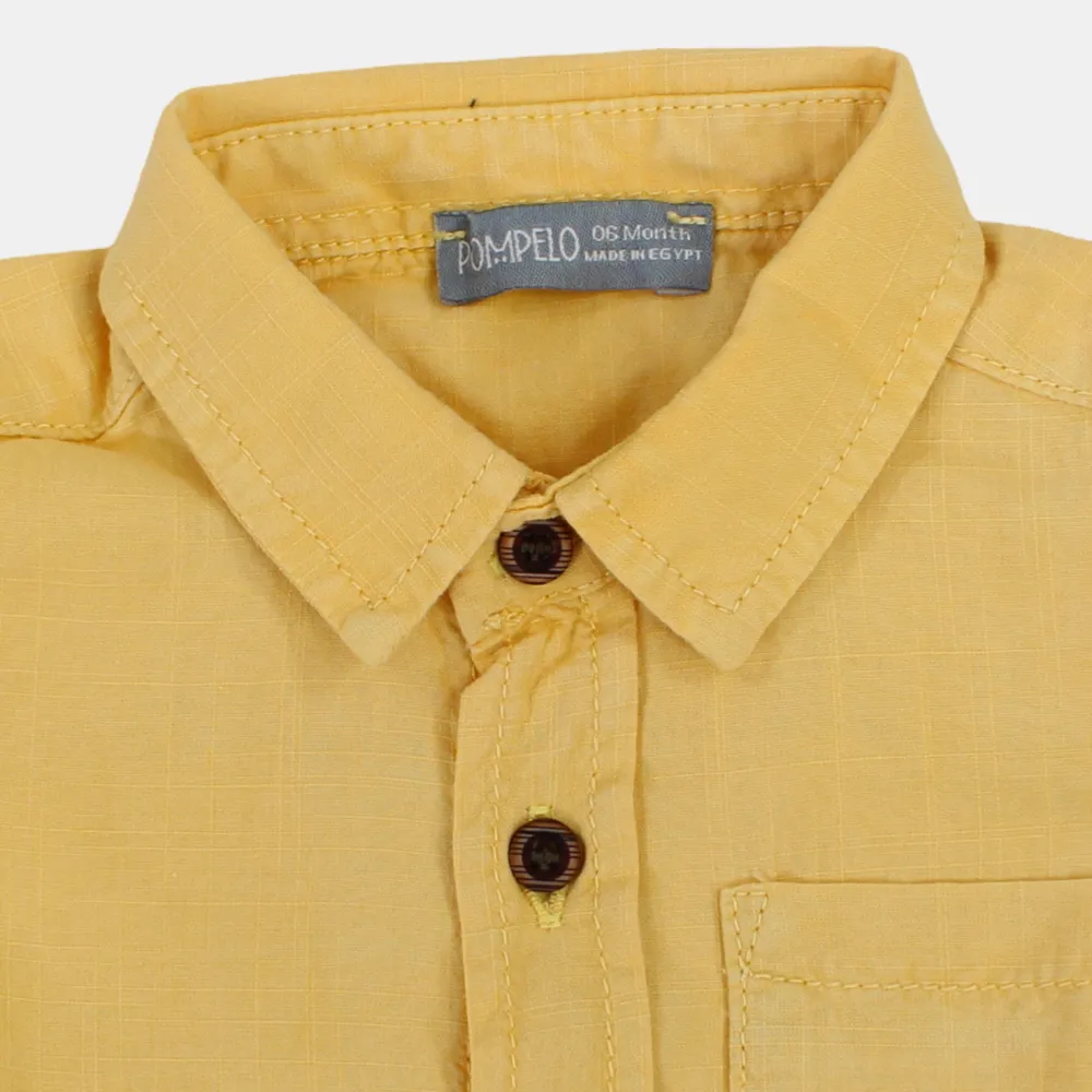 Chemise en coton uni pour bébé garçon