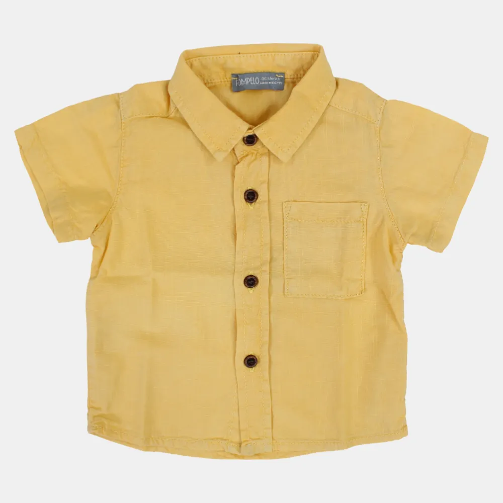 Chemise en coton uni pour bébé garçon