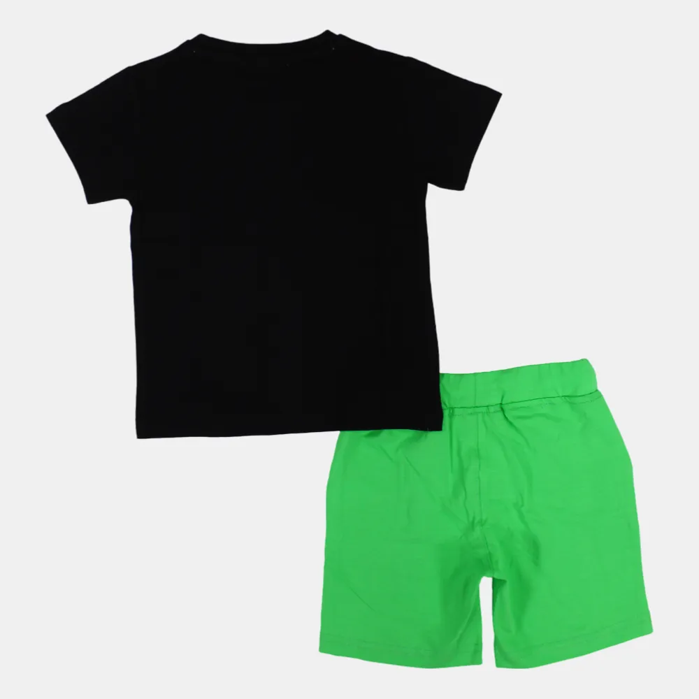 Ensemble 2 pièces en coton à manches courtes pour bébé garçon – Design amusant de crabe