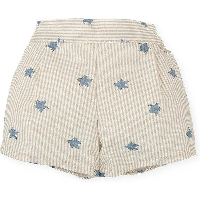 Shorts à rayures étoilées pour bébé garçon