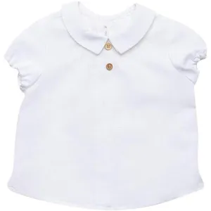 Chemise en lin blanc pour bébé garçon