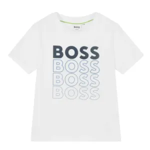 T-shirt à manches courtes blanc pour bébé garçon