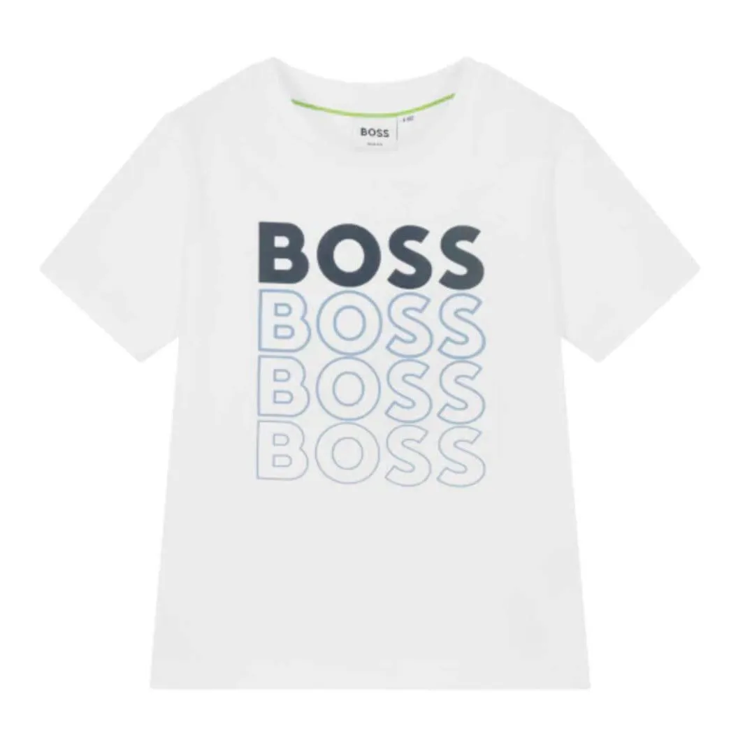 T-shirt à manches courtes blanc pour bébé garçon