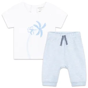 T-shirt blanc pour bébé garçon   pantalon de jogging