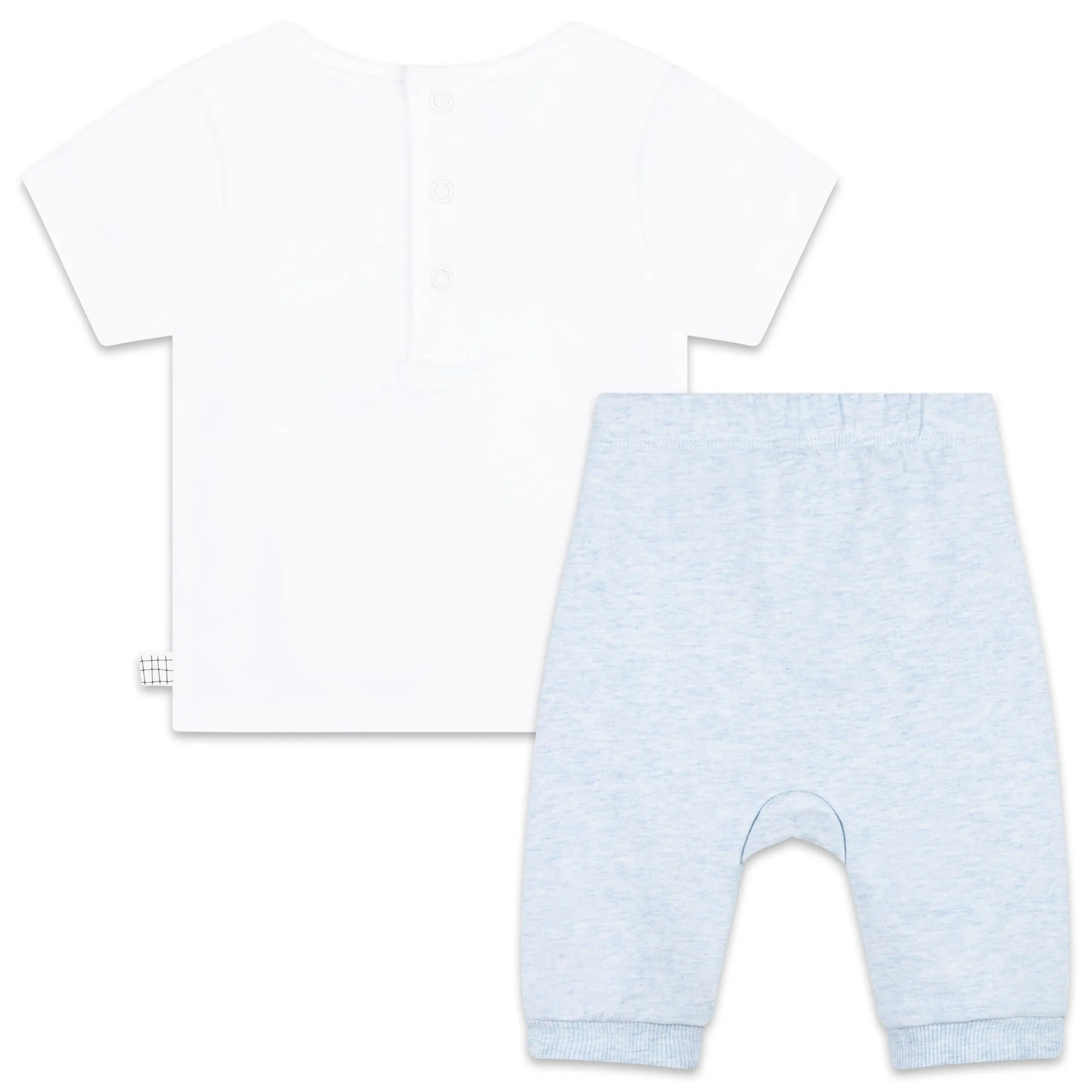 T-shirt blanc pour bébé garçon   pantalon de jogging