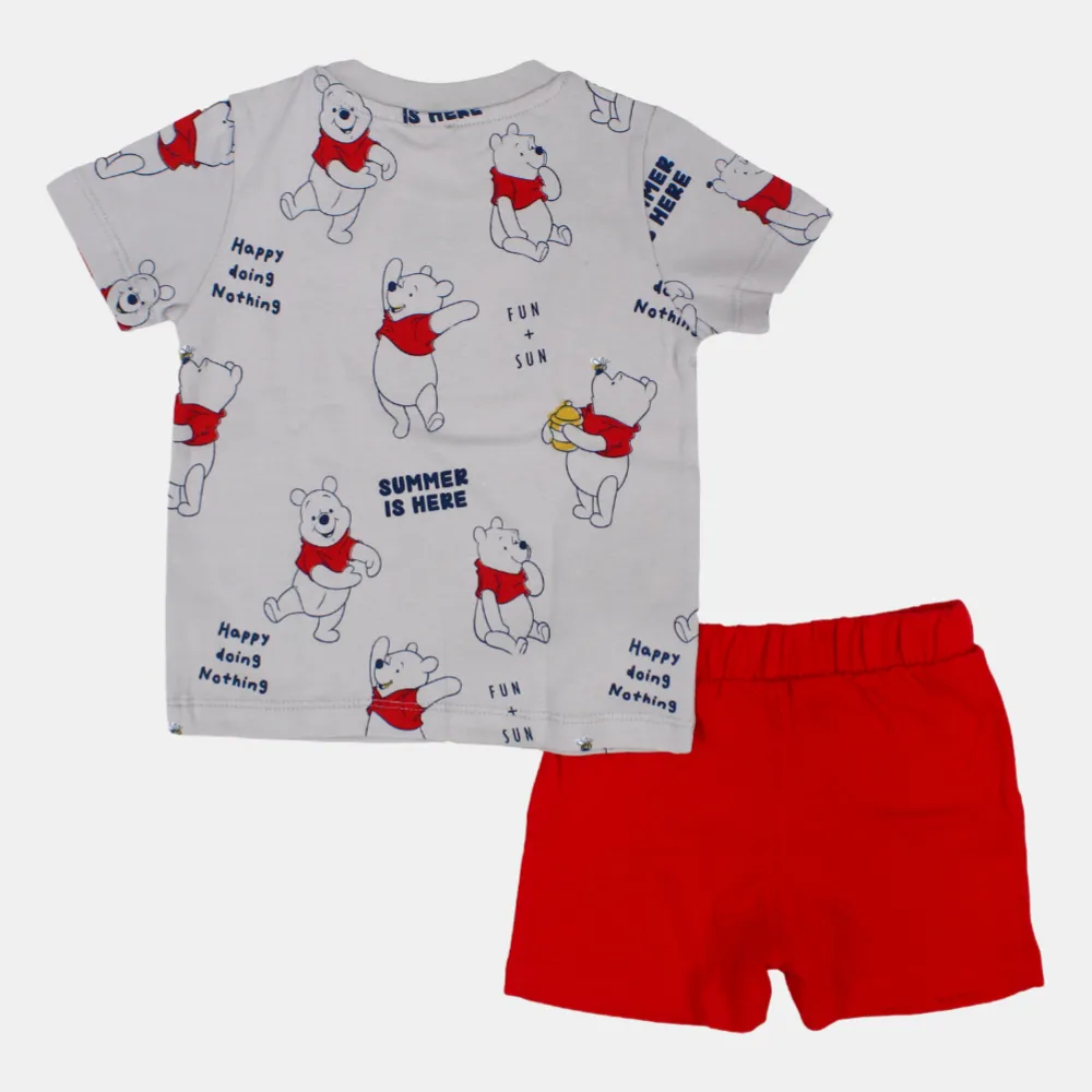 Pyjama en coton à manches courtes Winnie l'Ourson pour bébé garçon
