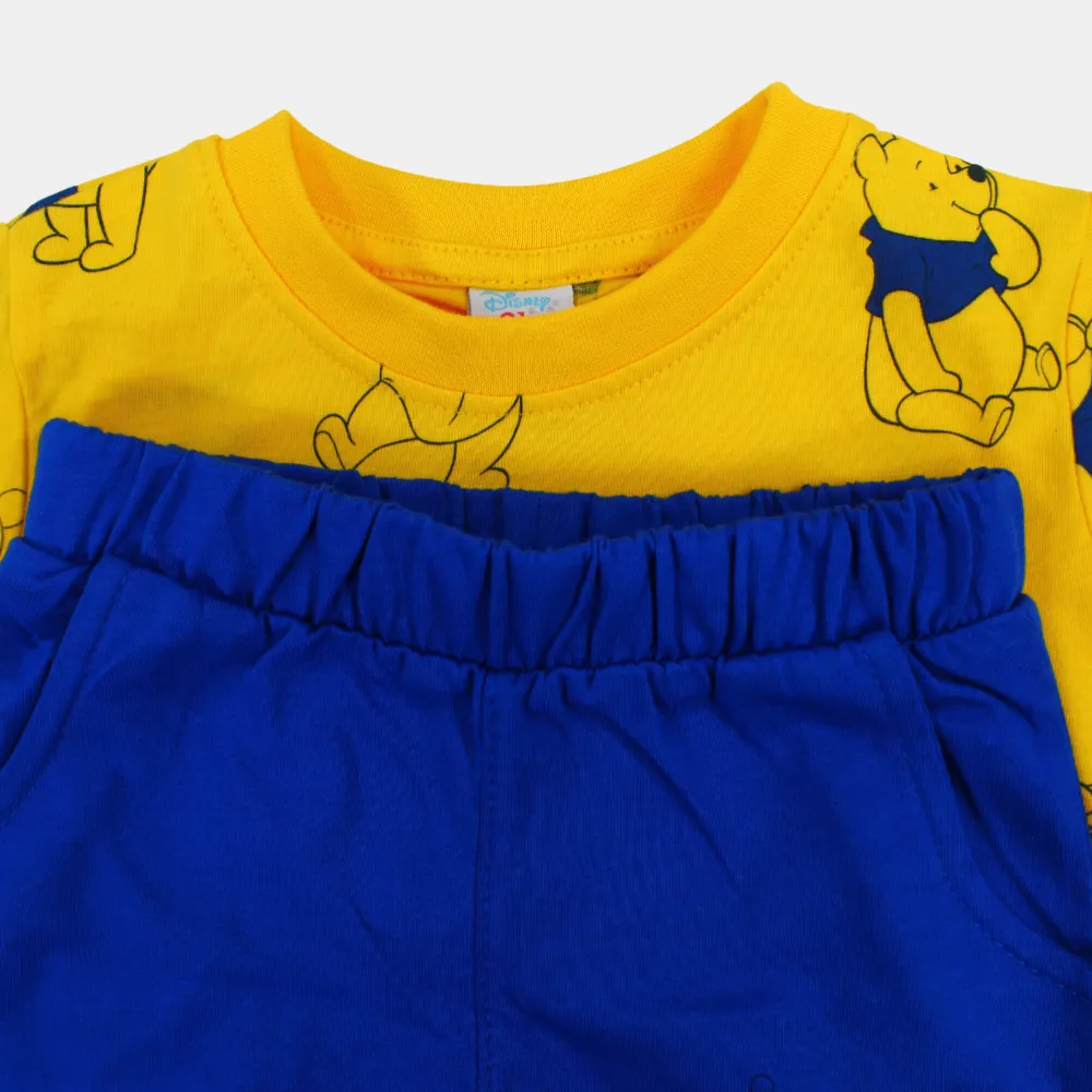 Pyjama en coton à manches courtes Winnie l'Ourson pour bébé garçon