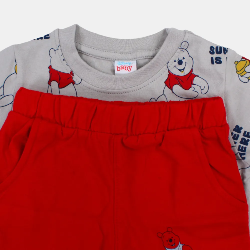 Pyjama en coton à manches courtes Winnie l'Ourson pour bébé garçon