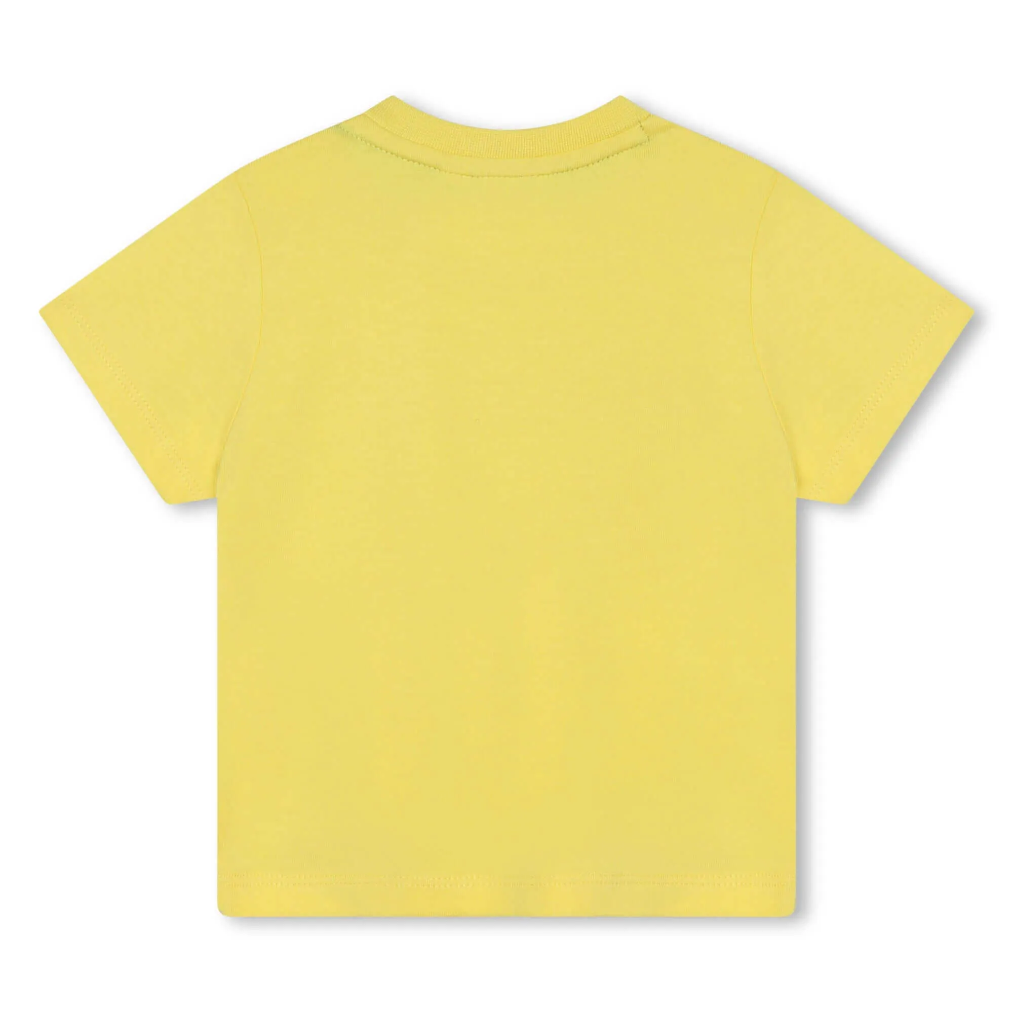 T-shirt à manches courtes jaune pour bébé garçon avec logo