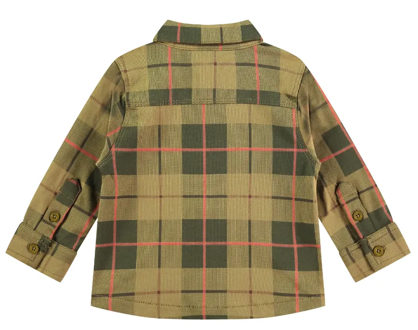 Chemise bébé à boutons - Vichy Kiwi par Babyface