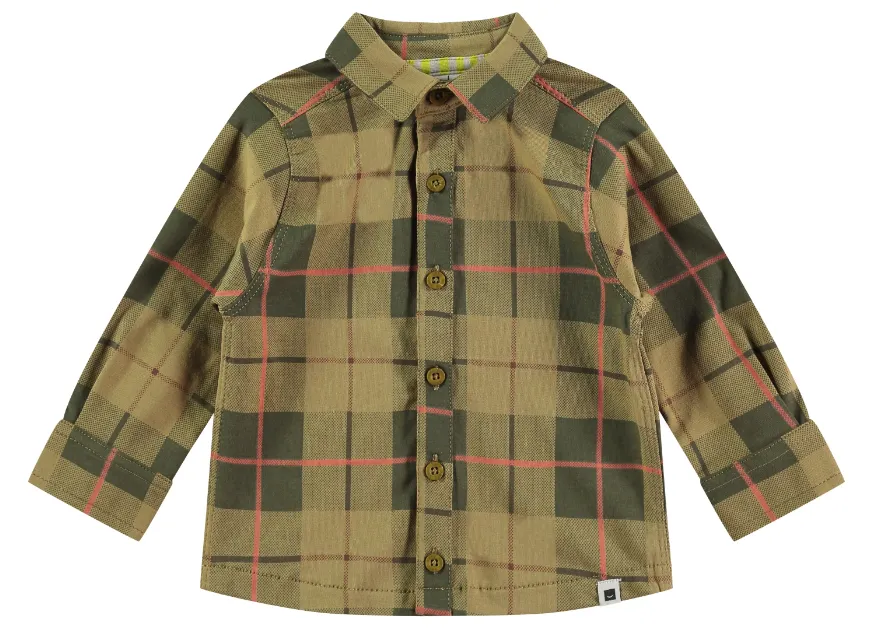 Chemise bébé à boutons - Vichy Kiwi par Babyface