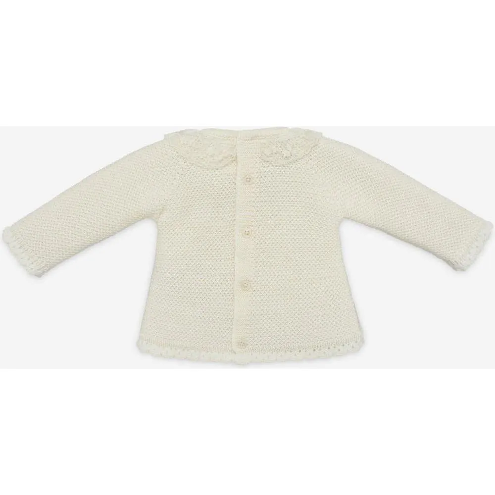 Ensemble en maille crème pour bébé