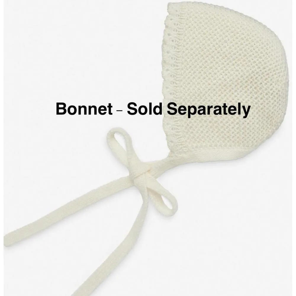 Ensemble en maille crème pour bébé