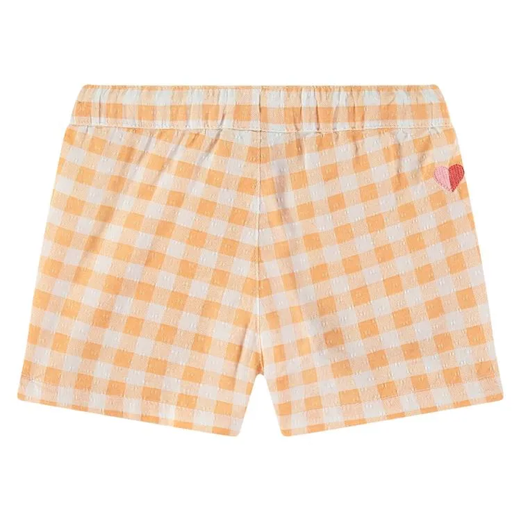 Shorties en Vichy Bébé - Cantaloupe par Babyface - VENTE FINALE