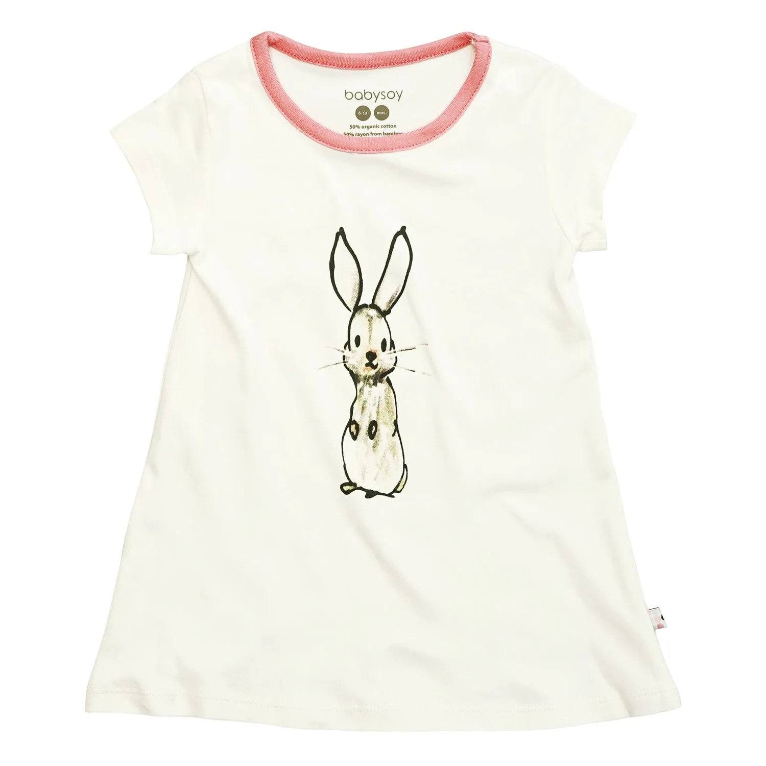 T-shirt A-line imprimé animalier pour bébé fille