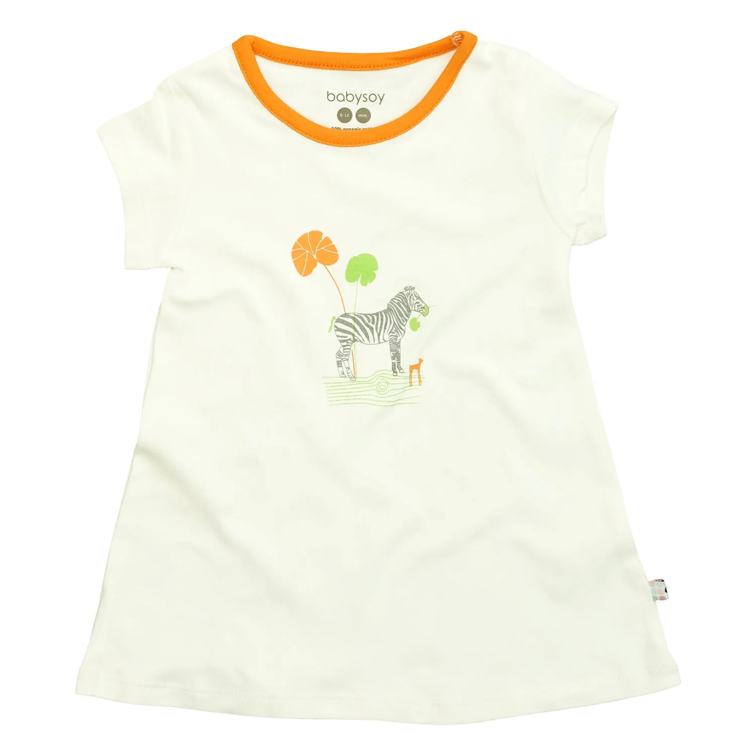 T-shirt A-line imprimé animalier pour bébé fille