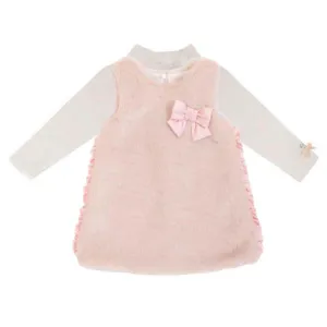 Ensemble de Robe en Fausse Fourrure pour Fille