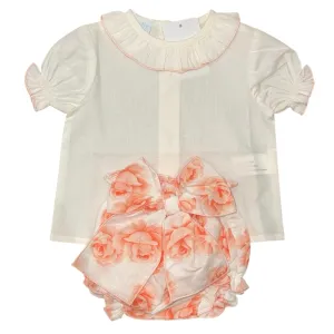 Ensemble Bloomer Fleuri pour Bébé Fille