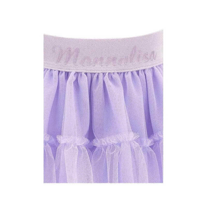 Jupe en tulle lilas pour bébé fille