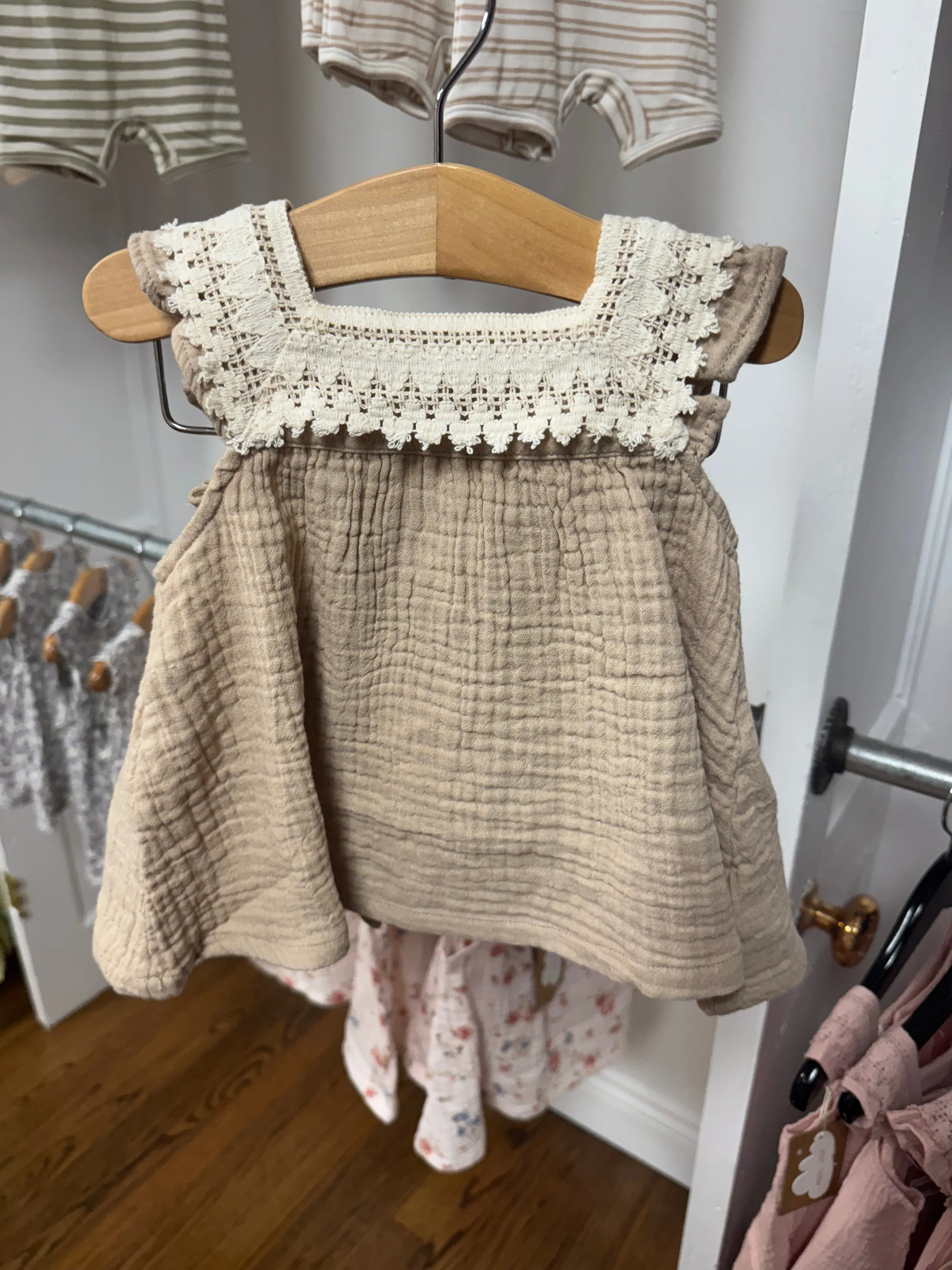 Ensemble Bloomer Oxford en Mousseline pour Fillettes
