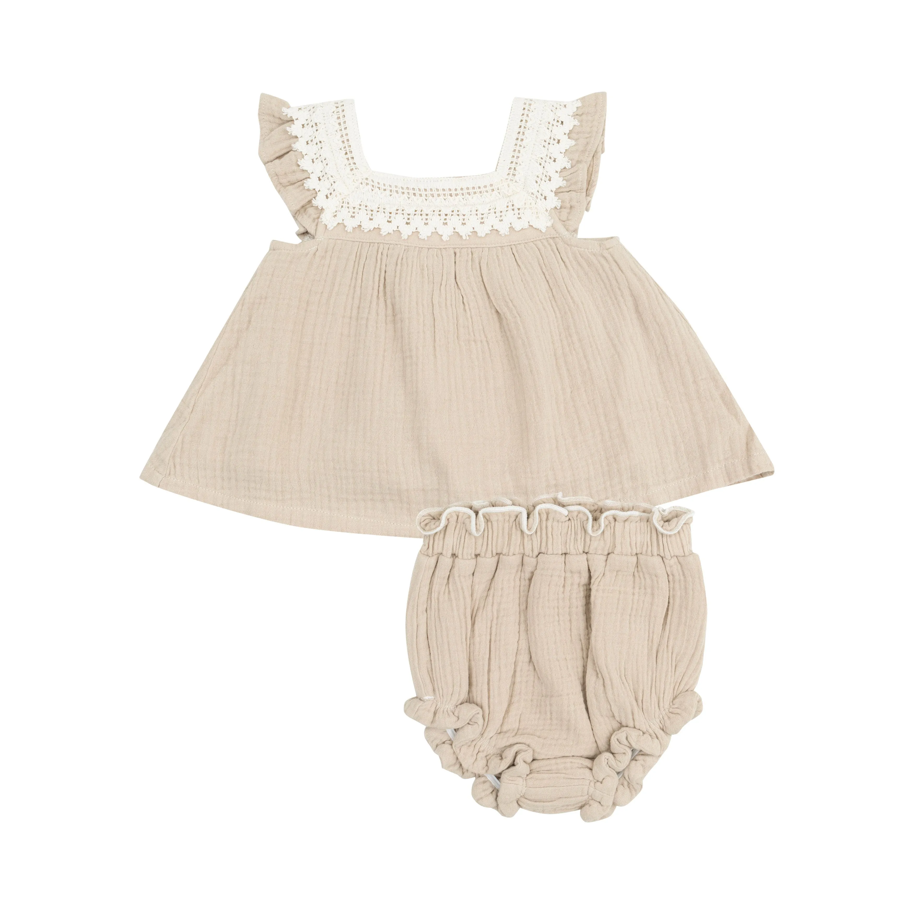 Ensemble Bloomer Oxford en Mousseline pour Fillettes