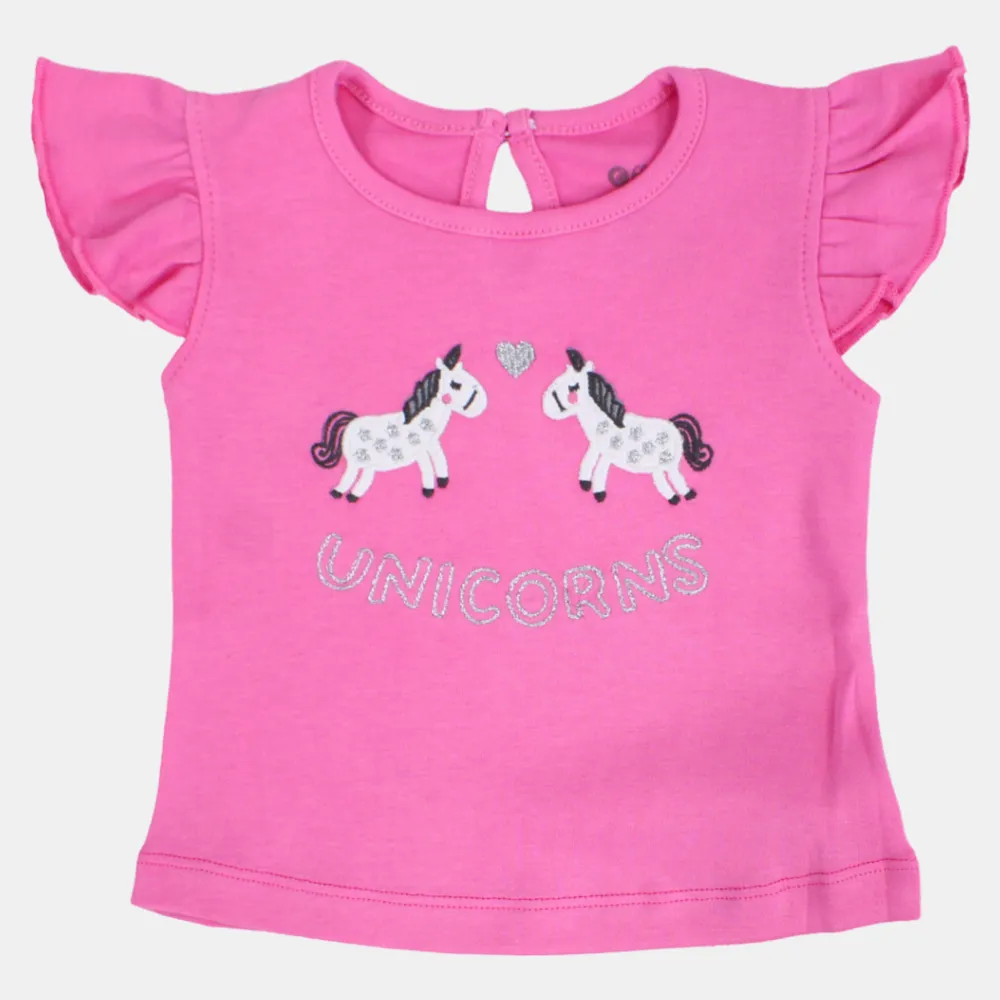 Pyjama pour bébé fille – Rose avec motif licorne