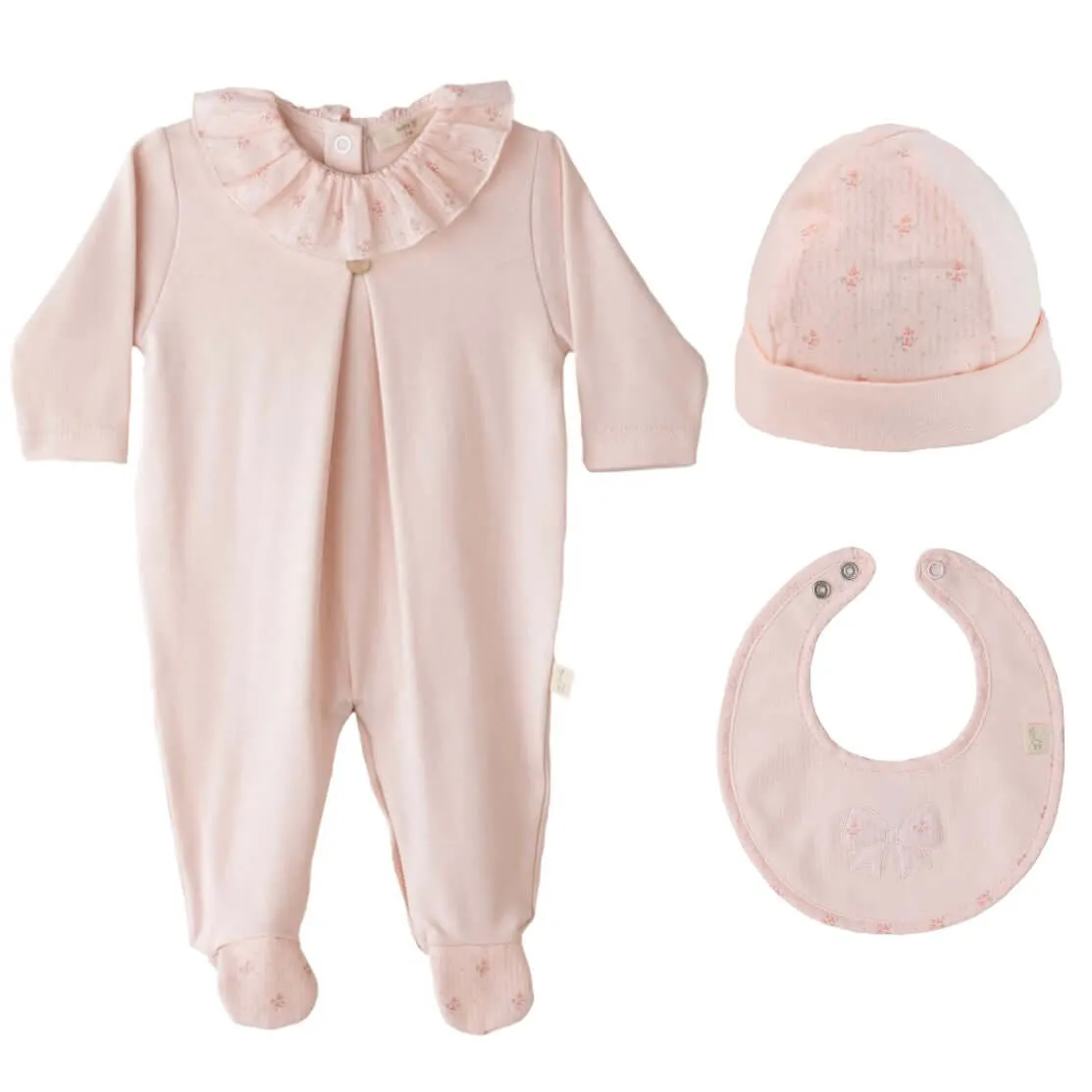 Ensemble Fleur de Pêche pour Bébé Fille