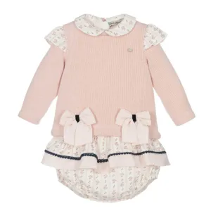 Ensemble 3 pièces rose pour bébé fille