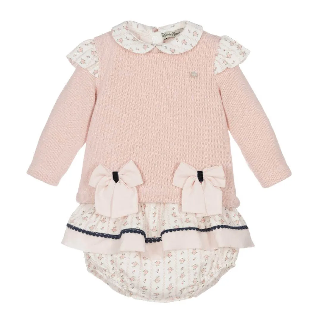 Ensemble 3 pièces rose pour bébé fille