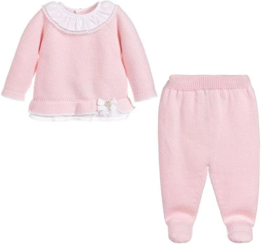 Ensemble Rose et Blanc pour Bébé Fille