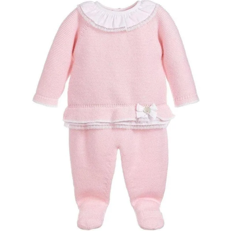 Ensemble Rose et Blanc pour Bébé Fille
