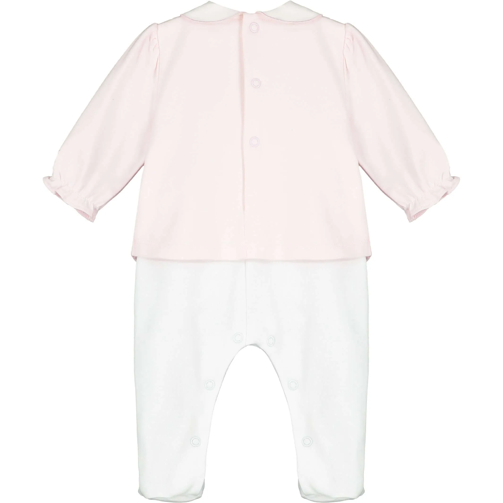 Grenouillère rose pour bébé fille & bandeau
