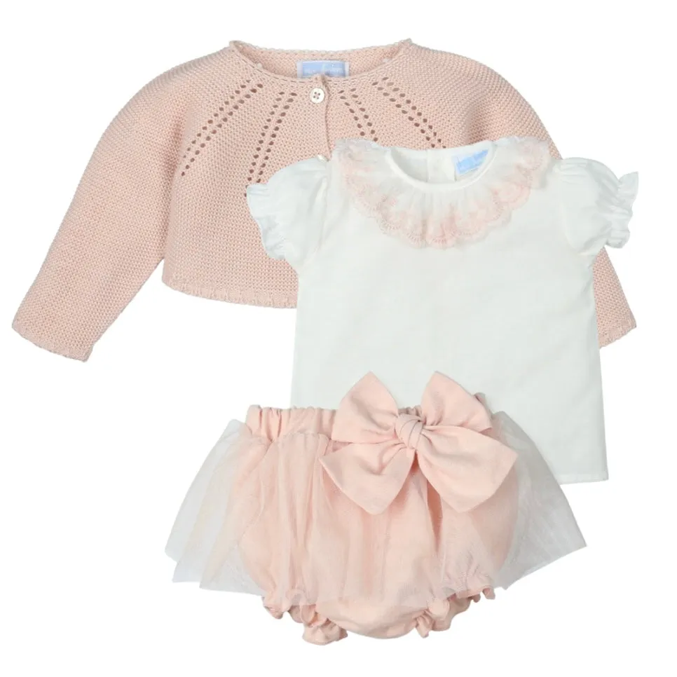 Ensemble de nœuds roses pour bébé fille