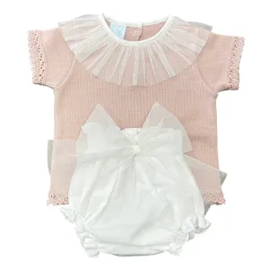 Ensemble de nœuds roses pour bébé fille