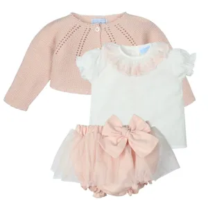 Ensemble de nœuds roses pour bébé fille