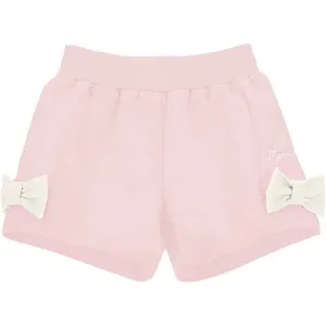 Shorties à nœud rose pour bébé fille