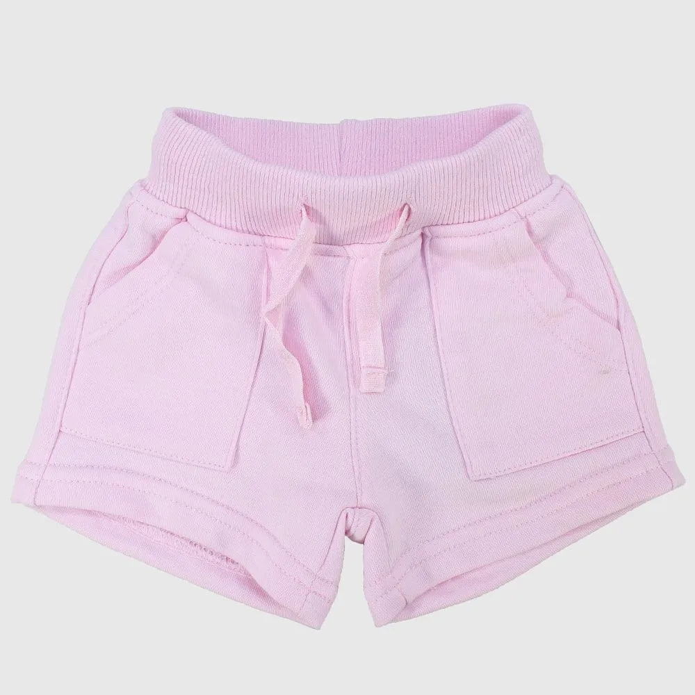Shorts confortables roses pour bébés filles