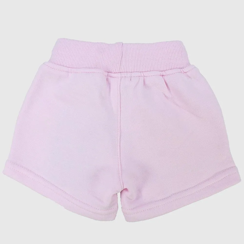 Shorts confortables roses pour bébés filles