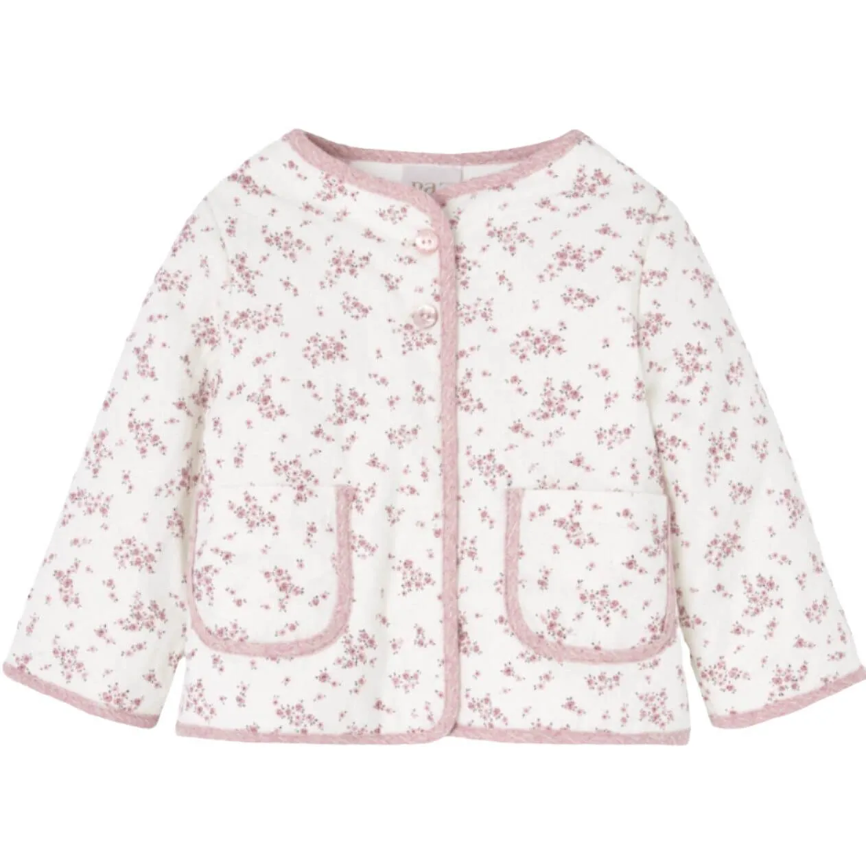 Ensemble 3 pièces floral rose pour bébé fille