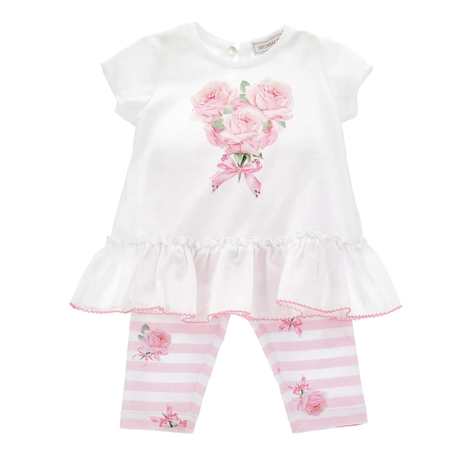 Ensemble de leggings à fleurs roses pour bébé fille