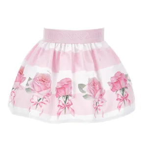 Jupe Fleurie Rose pour Bébé Fille