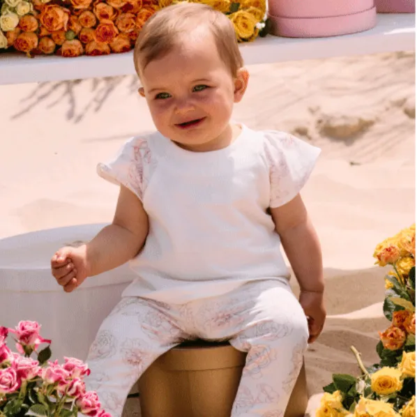 Ensemble de leggings rose pour bébé fille