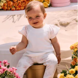 Ensemble de leggings rose pour bébé fille