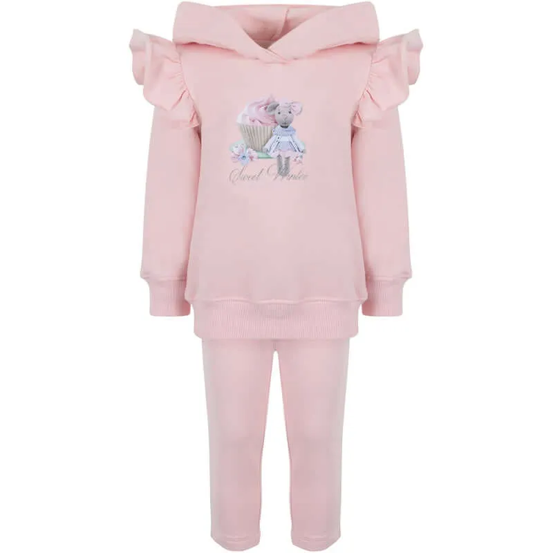 Ensemble de Leggings Souris Rose pour Bébés Filles