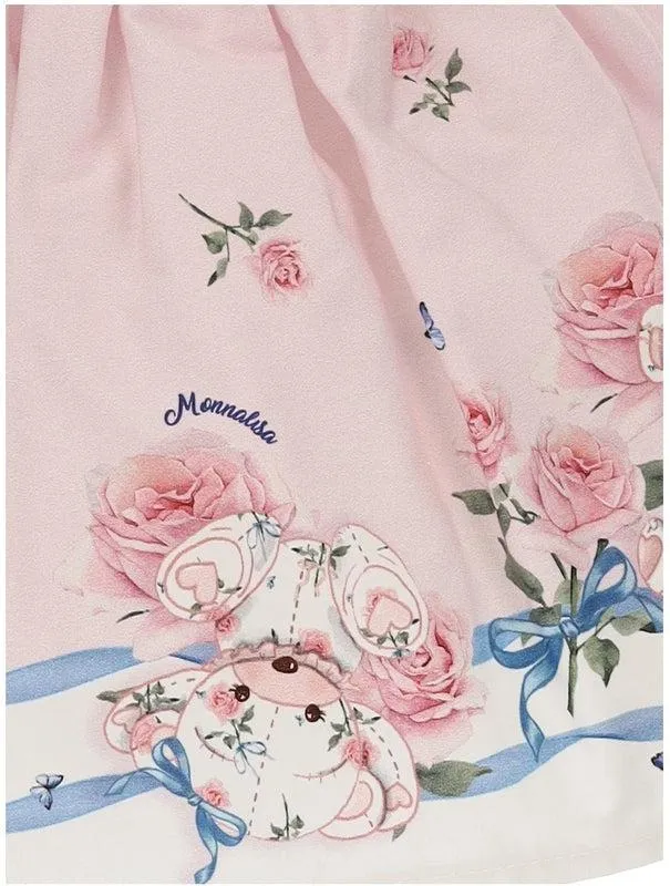 Jupe en Teddy Rose pour Bébé Fille