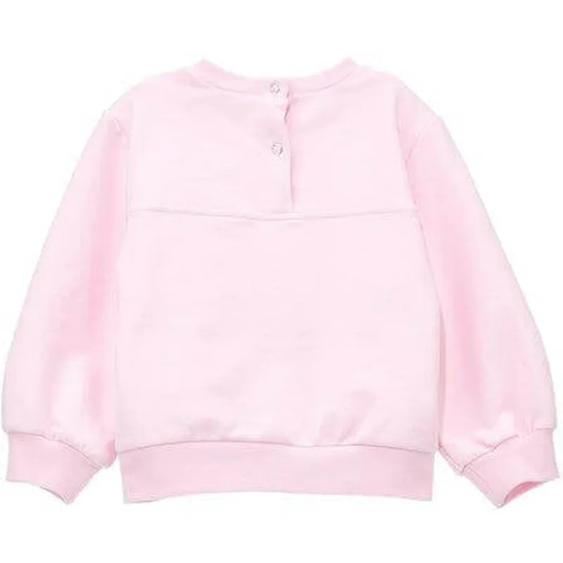 Pull rose tulipe pour bébé fille