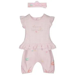 Ensemble rayé pour bébé fille
