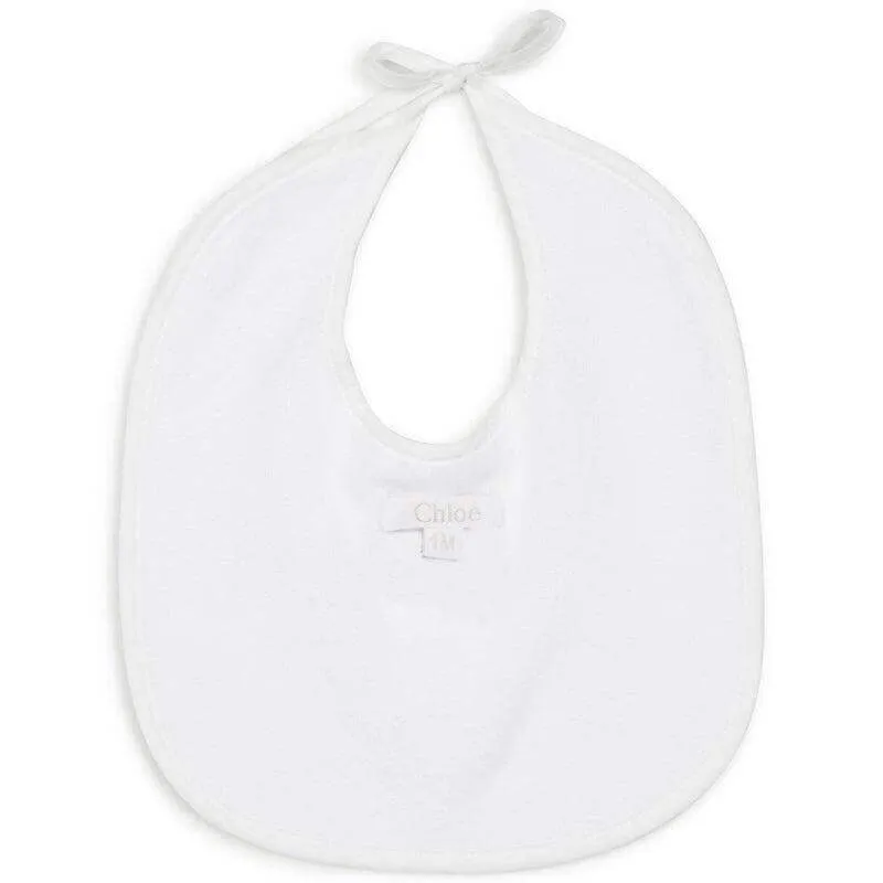 Ensemble de grenouillère en coton bio blanc pour bébé fille