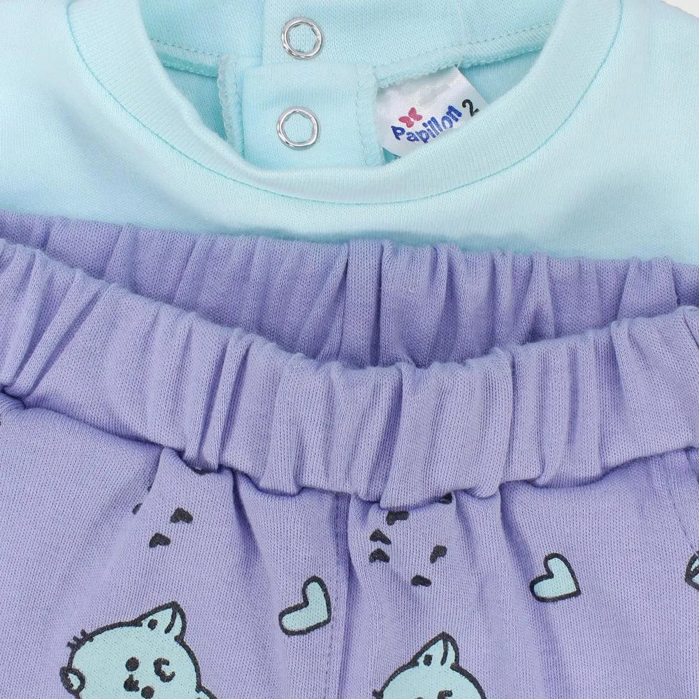 Pyjama à manches courtes pour bébés chatons