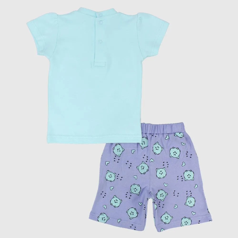 Pyjama à manches courtes pour bébés chatons